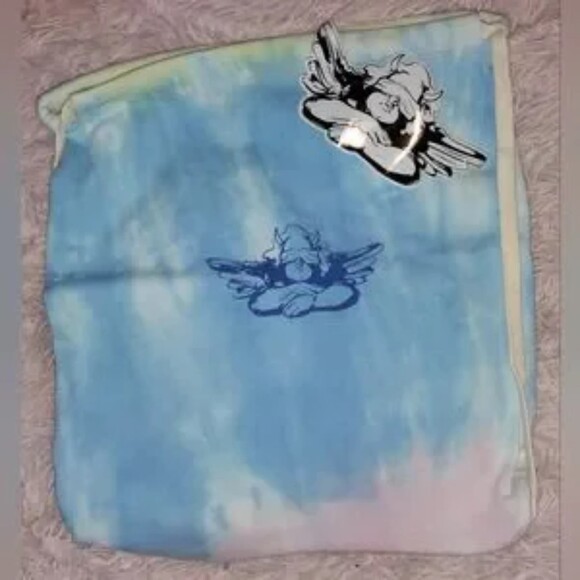 Boys Lie Drawstring Bag/Backpack NWT NIP Tie Dye Cherub Angel Exclusive Multi - Picture 2 of 13